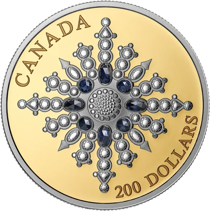 Regent gold snowflake commemorative coin